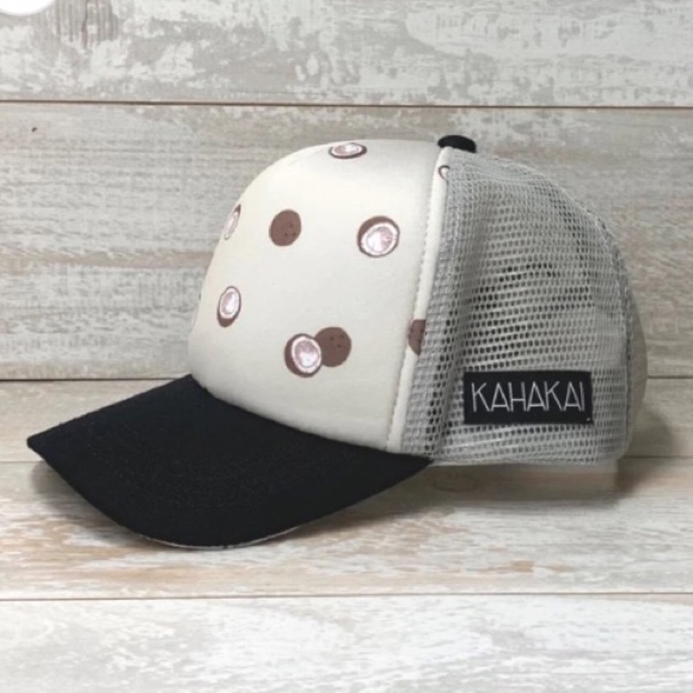Kahakai Baby/Toddler Coconut Adjustable Snap Back Trucker Hat